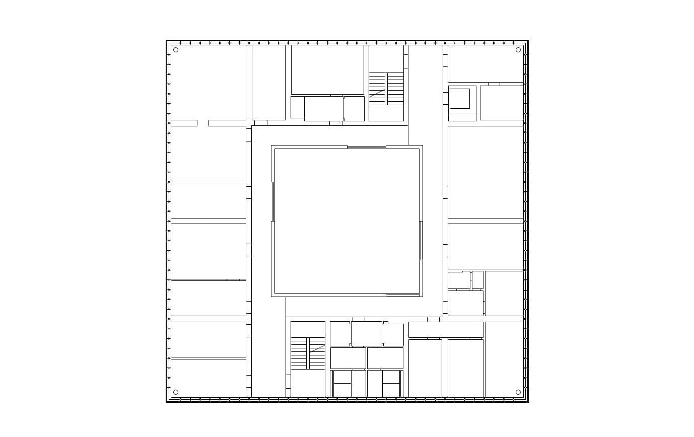 Deutsche Botschaft Tokio Grundriss 1. OG