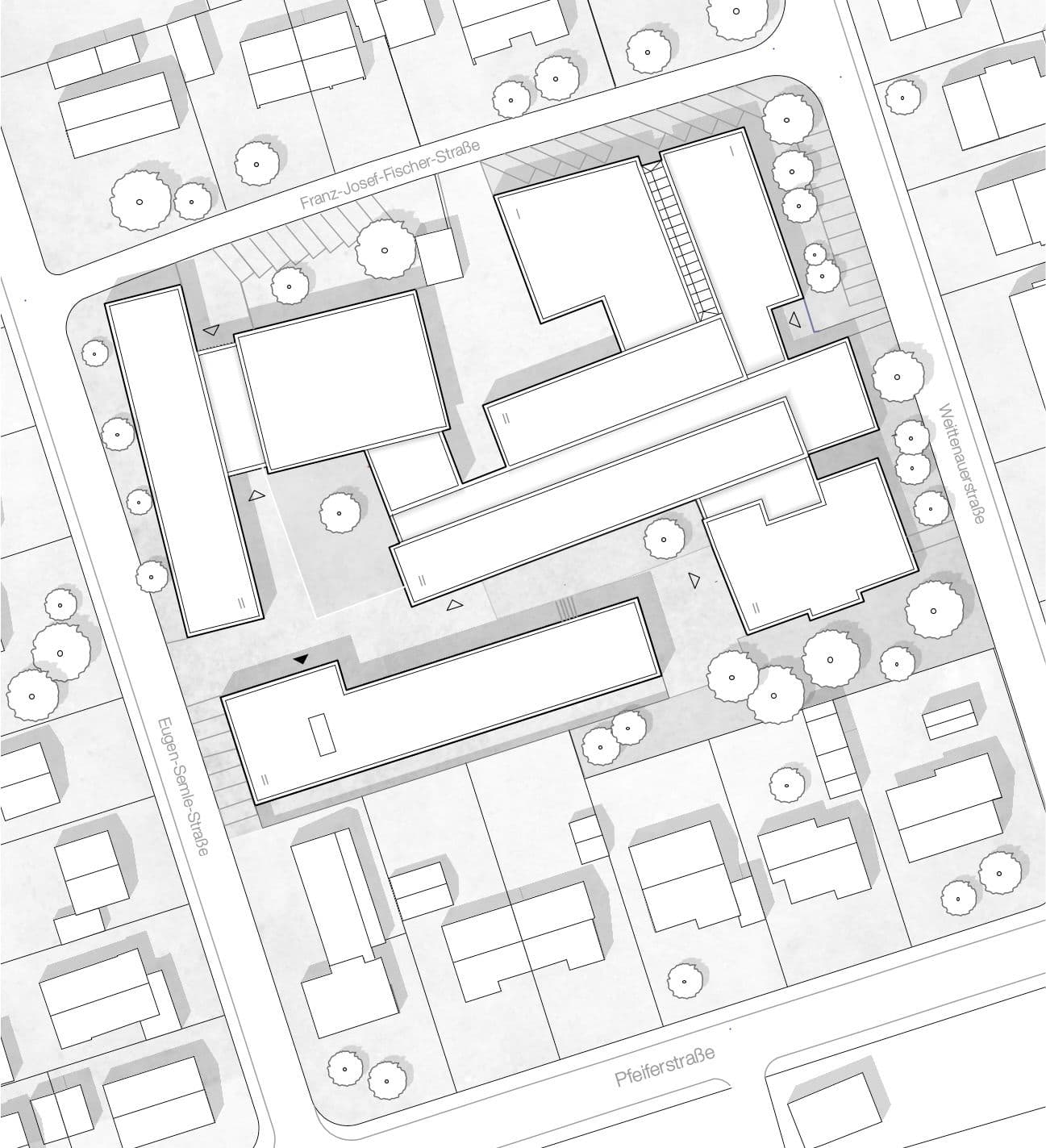 Erweiterung der Beruflichen Schule Rottenburg Lageplan